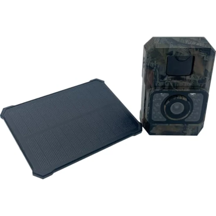 Berger & Schröter Mini Wildkamera, 48 MP Überwachungskamera mit Full HD Video, PIR-Bewegungsmelder und Solarpanel, wetterfest IP66 – Bild 6