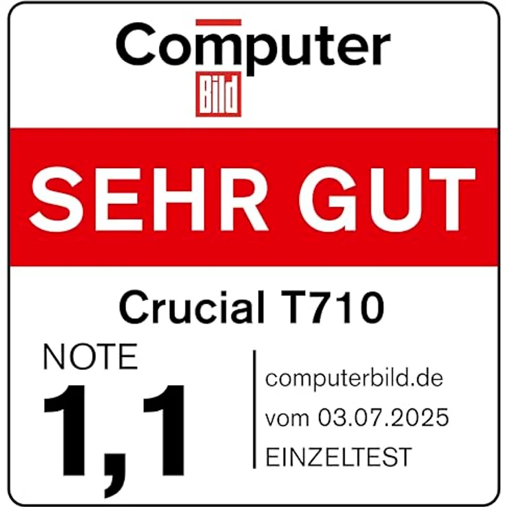 Crucial T710 (4000 GB, M.2 2280), PCIe Gen5 NVMe SSD mit 14.500 MB/s Lesegeschwindigkeit und 2.400 TBW – Bild 8