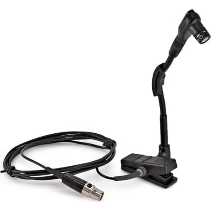 Shure BETA 98H-C Miniatur-Clip-On-Kondensatormikrofon für Saxophon-Blechbläser, mit Nierencharakteristik, Schockabsorber und Vorverstärker (XLR) – Bild 3