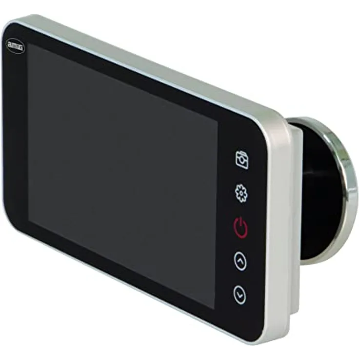 Amig - Digitaler Türspion mit 4'' LCD-Display | Video-Kamera-Spion | Einfache Installation und Verwendung | Spion: 14-28mm | Silber Farbe