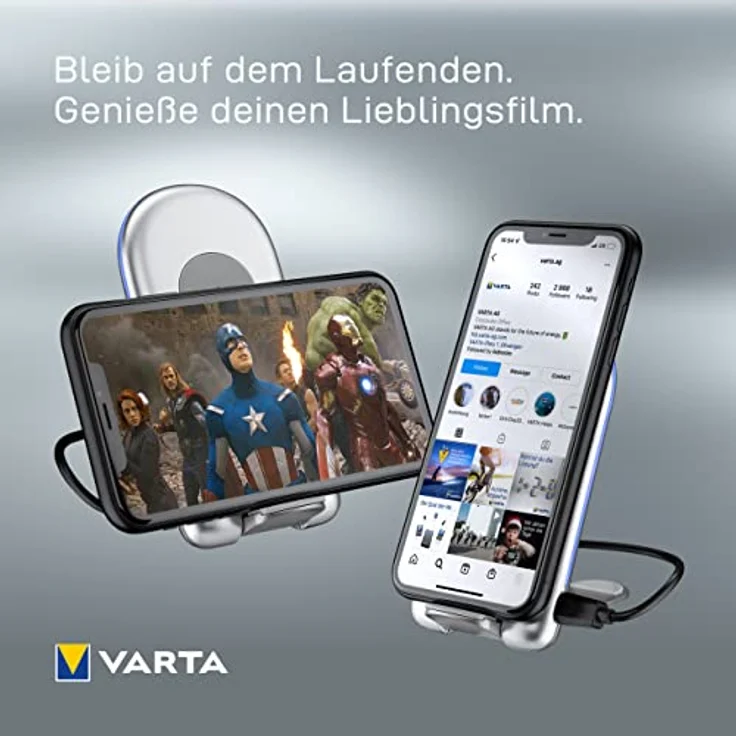 VARTA Ultra Fast Wireless Charger 15W Qi-Ladegerät (kabellos) Silber – Bild 6