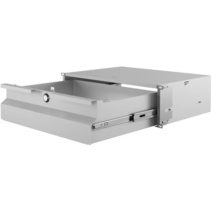 STALFLEX Server Netzwerkschrank 19 Zoll Schublade 3U 320mm - Hochbelastbarer Stahl - Effizientes Kabelmanagement - Karbonstahl - Serverschrank, kompatibel mit Rack Schränken und Rack Schienen – Bild 1