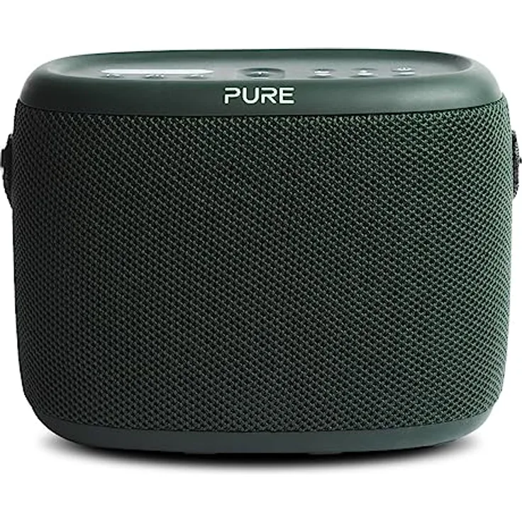 Pure Woodland Outdoor Lautsprecher mit Bluetooth & DAB+/FM Radio (wasserdicht IP67, robust, tragbar, 14h Akku - perfekt für Garten & Camping) Grün