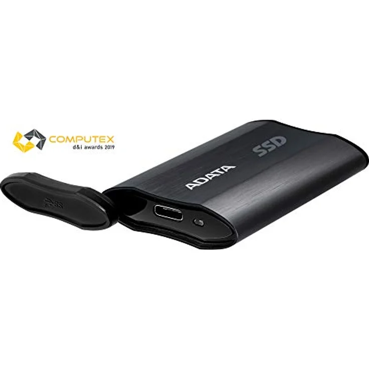 ADATA SE800 - Solid-State-Disk - 512 GB - extern (tragbar) - USB 3.2 Gen 2 (USB-C Steckverbinder) - Schwarz (ASE800-512GU32G2-CBK) – Bild 2