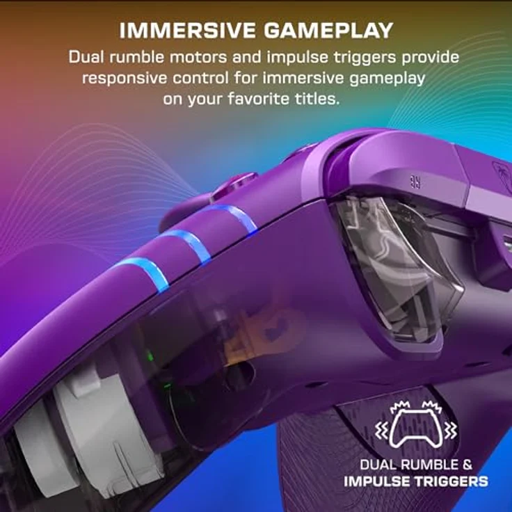 Turtle Beach Afterglow Wave Wired Controller · XB · Violett, Gaming Controller für Xbox Series X/S, Xbox One S und PC mit RGB-Beleuchtung, programmierbaren Tasten und ergonomischem Design – Bild 8