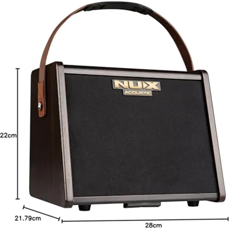 Nux AC-25 Tragbarer Akustik-Gitarren-Verstärker (25,00 W) mit Bluetooth und Drum Machine – Bild 8