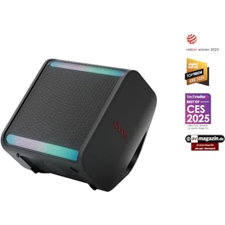 LG XBOOM Stage 301, Tragbarer Bluetooth Lautsprecher mit 120 W RMS, 12 Stunden Akkulaufzeit und AI Sound-Technologie, Schwarz – Bild 2