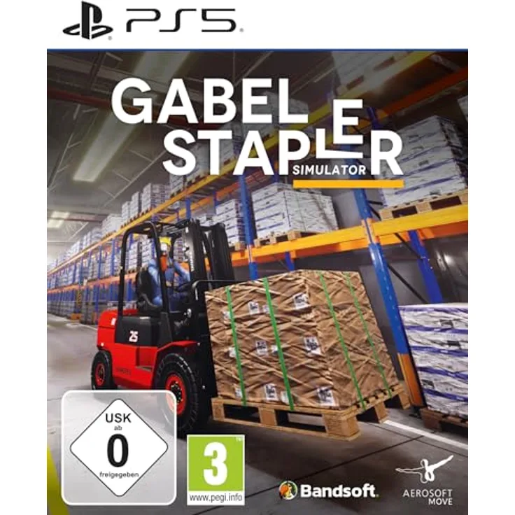 AEROSOFT Gabelstapler Simulator [PS5], Realistische Simulation mit verschiedenen Gabelstaplern und Electric Pallet Truck