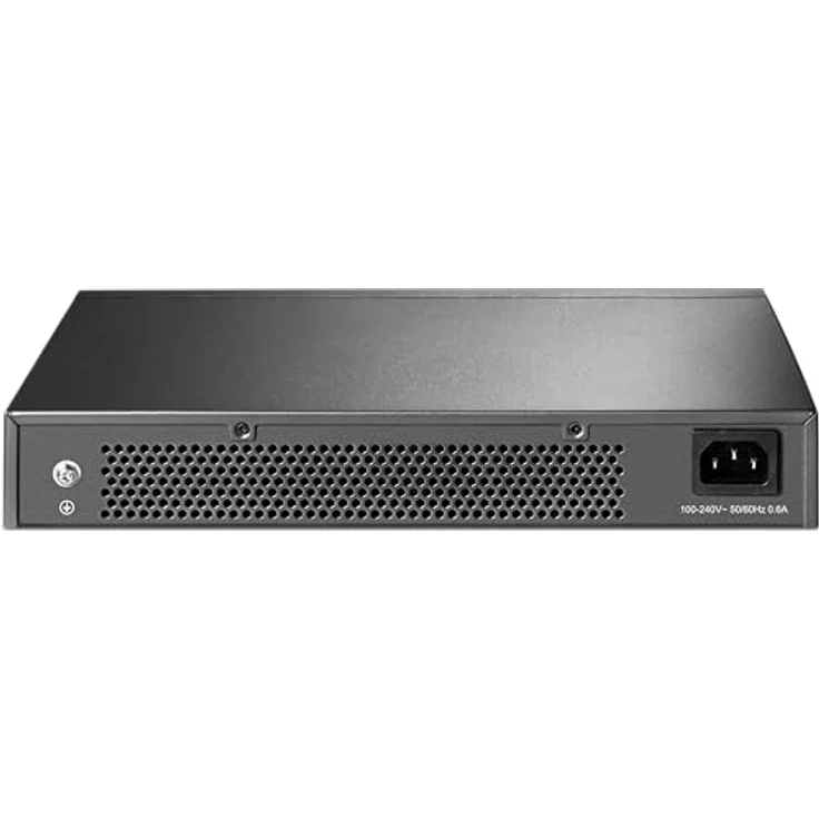 TP-Link TL-SG1024D 24 Port Gigabit Netzwerk Switch, Rackmount, 48 Gbit/s Switching-Kapazität, 24 RJ-45 Ports, Metallgehäuse, IGMP-Snooping, unmanaged, Plug-and-Play, schwarz – Bild 3