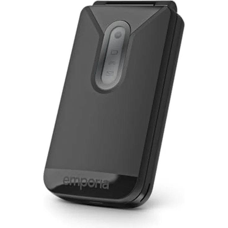 emporiaTALKglam Seniorenhandy, Klapphandy ohne Vertrag, Einfache Bedienung, Mobiltelefon mit Notruftaste, 2,4-Zoll-Display, Schwarz – Bild 5