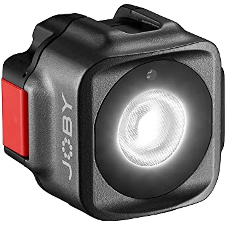 JOBY JB01578-BWW Beamo Mini LED-Leuchte für Smartphones und spiegellose Kameras - kompakt, magnetisch, Bluetooth, wasserdicht für Video-Blogging, Foto- und Videoaufnahmen