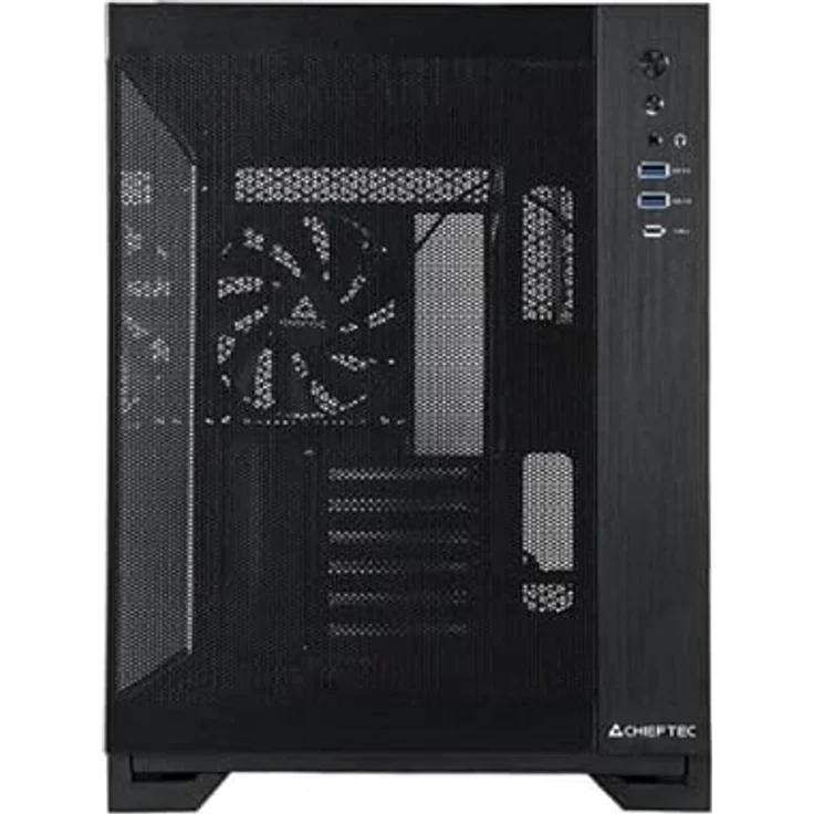 Chieftec GM-30B-M-OP, mATX PC-Gehäuse in Schwarz, kompakte Maße 39x29.5x43 cm – Bild 2