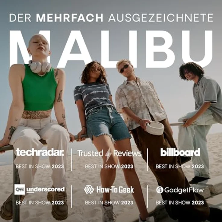 Urbanista Malibu Kabelloser Bluetooth-Lautsprecher, solarbetriebener Lautsprecher mit endloser Wiedergabe, tragbarer Lautsprecher, wasserdicht IPX67, Tastensteuerung, Bluetooth 5.2 Dual Pairing… – Bild 2