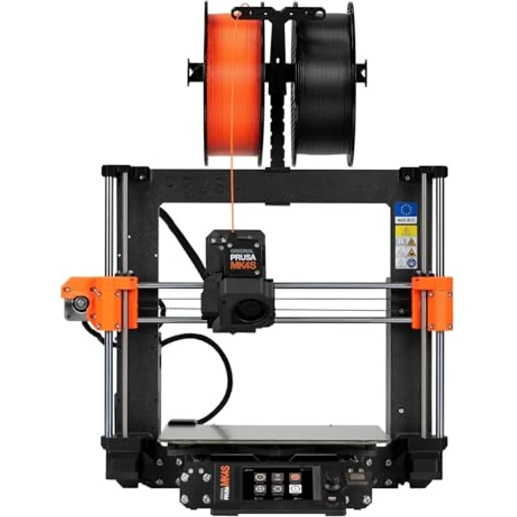 Original Prusa MK4S 3D Drucker, FDM 3D Drucker, Komplettmontiert und getestet, 25x21x22 cm, 1 kg Prusament PLA Galaxy Black enthalten – Bild 4