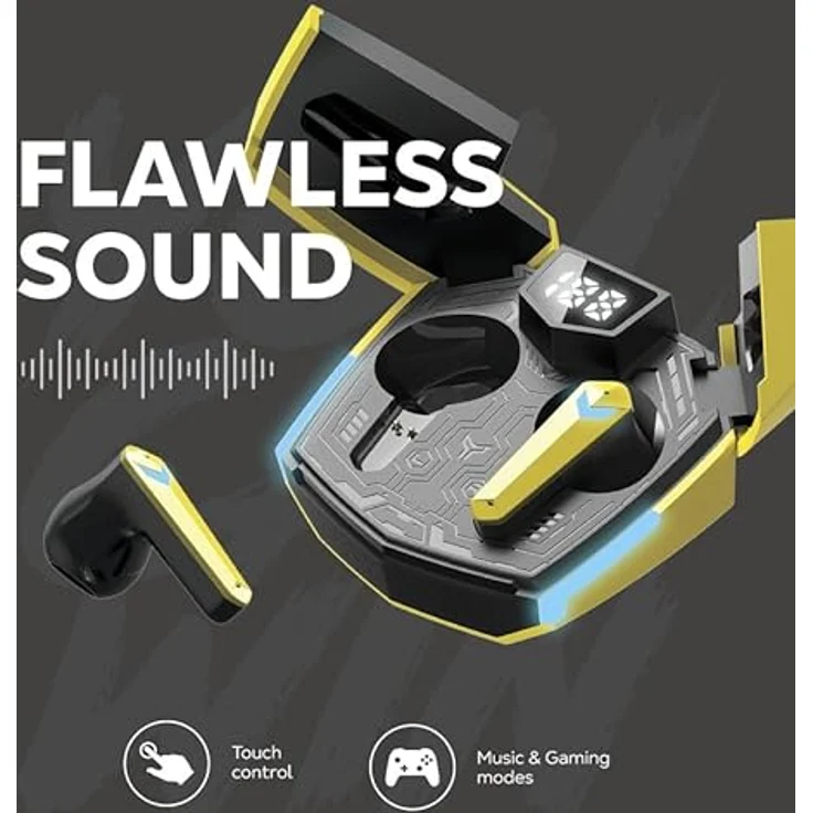 Canyon GTWS-2, Kabelloses Gaming Headset mit 45 ms Latenz und 37,5 Std. Akkulaufzeit, Schwarz – Bild 5