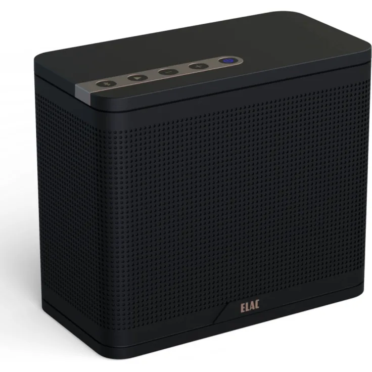 ELAC NAVA 100, Portable Bluetooth Lautsprecher mit 15 Stunden Akkulaufzeit, DUAL PLAY STEREO SOUND, schwarz