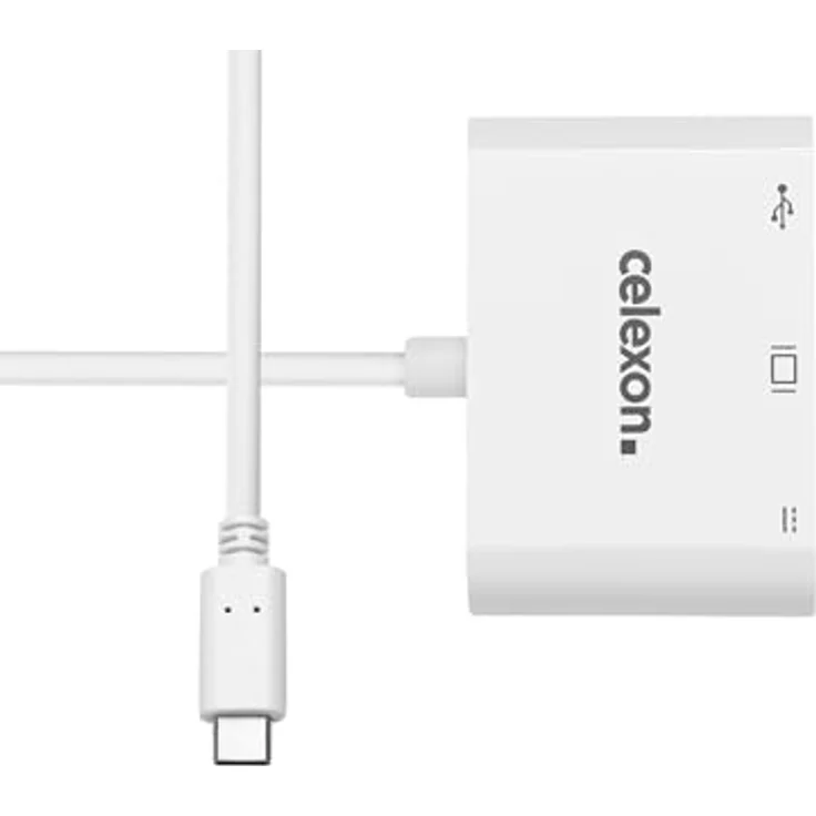 celexon USB-C auf HDMI - USB-A - USB-C M/F Multiport Adapter, weiß mit vielseitigen Anschlussmöglichkeiten – Bild 2