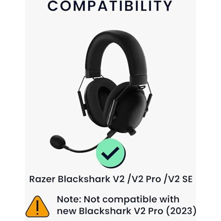 kwmobile Ersatz Kopfhörer Mikrofon für Razer Blackshark V2 / V2 Pro / V2 SE Gaming-Headset Zubehör - Biegsamer Arm, 3,5mm Klinkenstecker, 10 cm Kabellänge – Bild 2