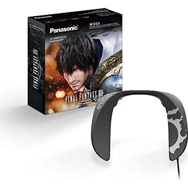 Panasonic SC-GN01E-FF Gaming Nackenlautsprecher, Limited Edition mit eingebautem Mikrofon, USB und Licht, schwarz – Bild 1