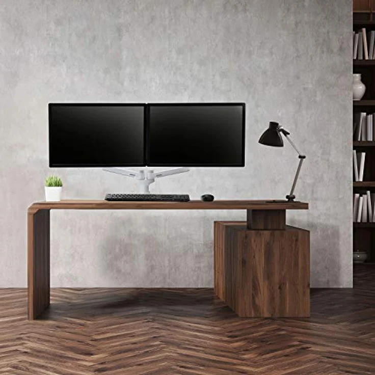ERGOTRON 45-491-216 LX-Montagearm für 2 Monitore nebeneinander 68cm 27Zoll bis 33cm anheben 18kg.belastbar VESA 75x75 100x100mm weiß – Bild 6