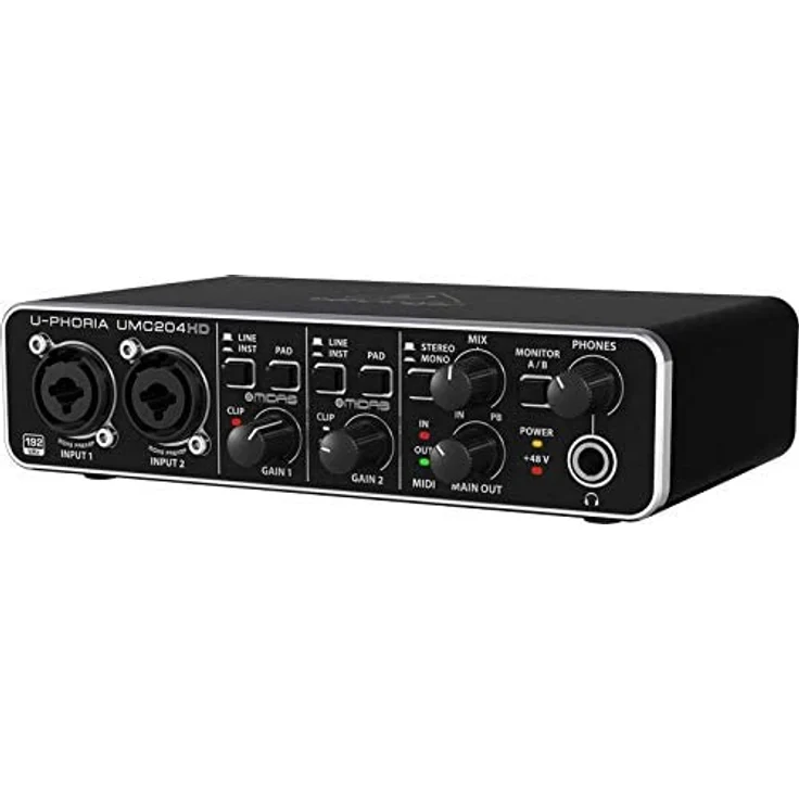 Behringer UMC204HD U-Phoria USB Audio und''MIDI'' Interface - Preisvergleich – Bild 4