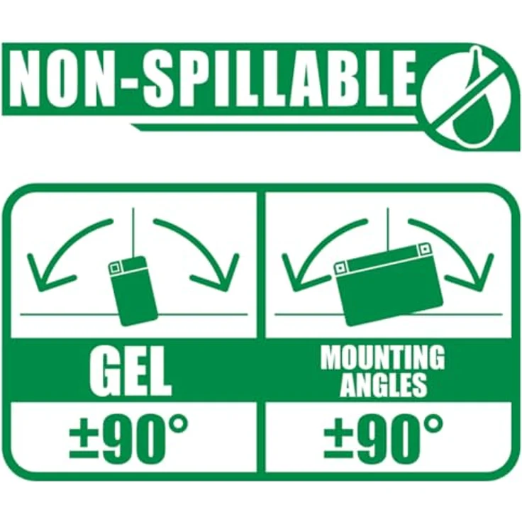 Fulbat FB14L-A2 GEL, wartungsfreie VRLA-Batterie, wasserdicht und für kaltes Wetter geeignet – Bild 7