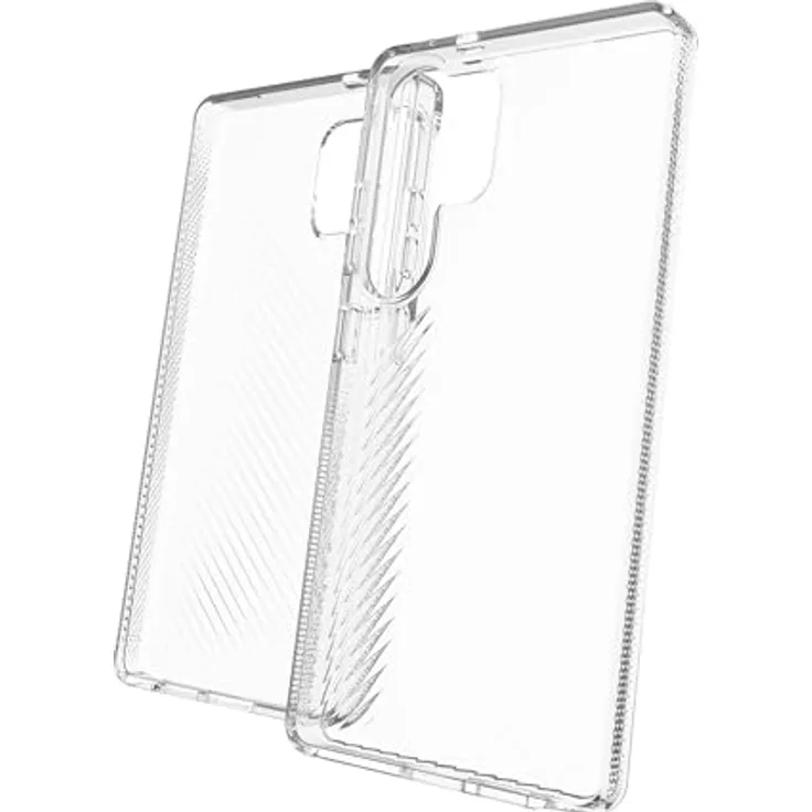 ZAGG Luxe, Graphen verstärkte Hülle für Samsung Galaxy S25 Ultra [6.8-Inch], transparent, drahtloses Laden, schlankes Design, stoßfest, 3m Fallschutz