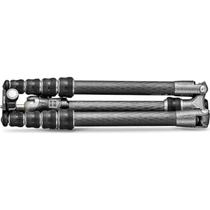 Gitzo GK1555T-82TQD Traveler Stativ mit Kugelkopf (kompakt, faltbar und leicht, kurze Säule für Aufnahmen auf Bodenhöhe inklusive Serie 1 - 5 Segmente) carbon – Bild 4