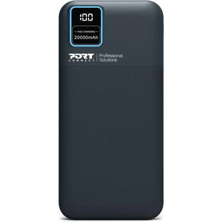 Intenso Port POWERBANK 20.000 mAh, Powerbank mit 2 USB-A Quick-Charge-Ausgängen, Schwarz