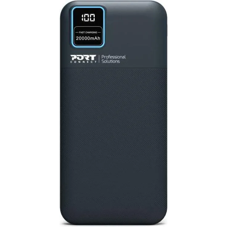 Intenso Port POWERBANK 20.000 mAh, Powerbank mit 2 USB-A Quick-Charge-Ausgängen, Schwarz