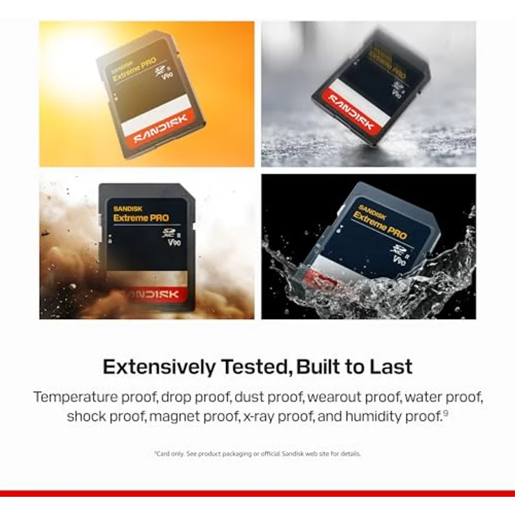 SanDisk SDXC Extreme PRO, 256 GB UHS-II V90, Schreibgeschwindigkeit 310 MB/s, Lesegeschwindigkeit 304 MB/s – Bild 5