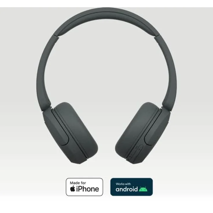 Sony WH-CH520 Kabellose Bluetooth-Kopfhörer - bis zu 50 Stunden Akkulaufzeit mit Schnellladefunktion, On-Ear-Modell - Schwarz – Bild 2