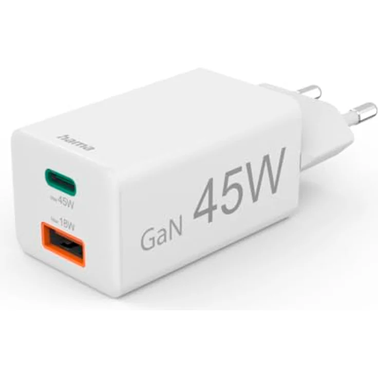 Hama Schnellladegerät USB (Power Delivery/Quick Charge 3.0, GaN Charger, 45 W) – Bild 1