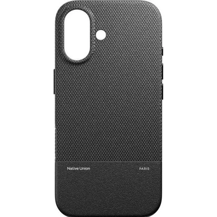 Native Union (Re)Classic Case für iPhone 17, nachhaltige Smartphone Hülle aus tierfreier Leder-Alternative, Schwarz, MagSafe-kompatibel, sturzsicher bis 1,8 m