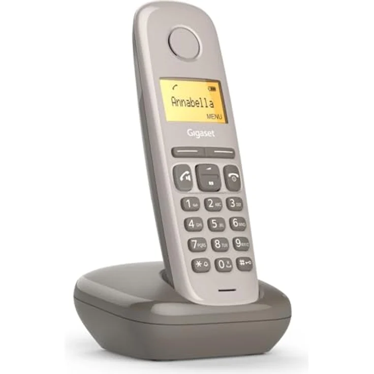 Gigaset A270 Schnurloses Telefon 3,81cm/1,5 beleuchtetes Grafikdisplay braun – Bild 2