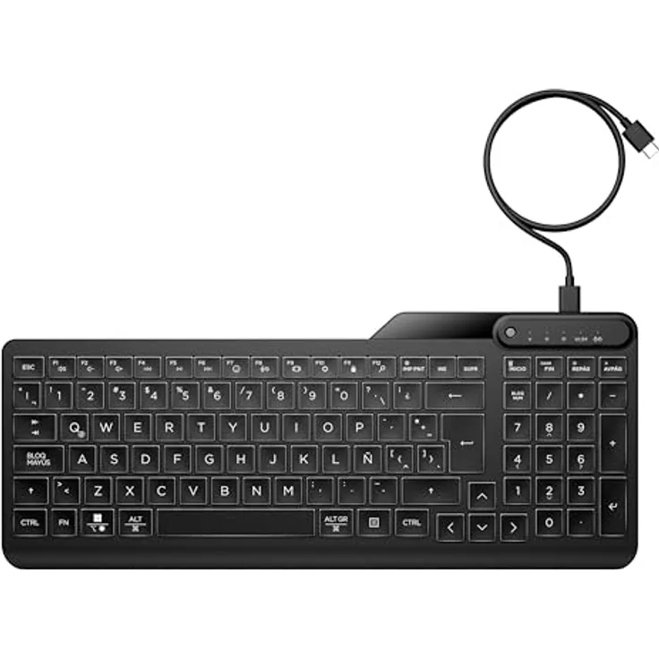 HP 400 | Kabelgebundene Tastatur mit Hintergrundbeleuchtung | (7N7C0AA)