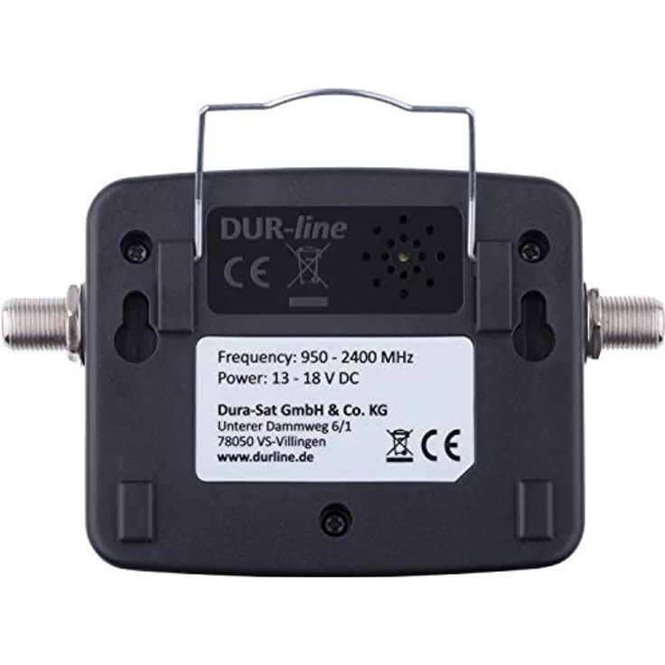DUR-line SF 2400 - Satfinder - Messgerät zur exakten Justierung Ihrer Digitalen Satelliten-Antenne - mit hoher Eingangsempfindlichkeit - inkl. F-Kabel – Bild 6