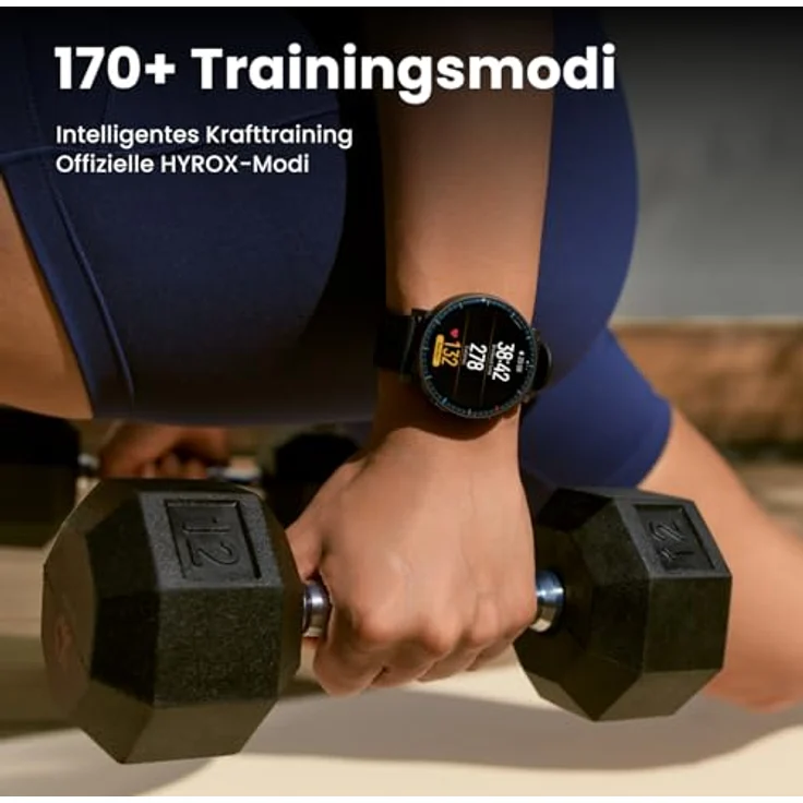 Amazfit Active Max Smartwatch, 1,5" AMOLED-Display, 25 Tage Akku, GPS, NFC, 4GB Speicher, 170+ Sportmodi, 5 ATM Wasserschutz, Herzfrequenz- und Schlaftracking für Android & iPhone – Bild 5