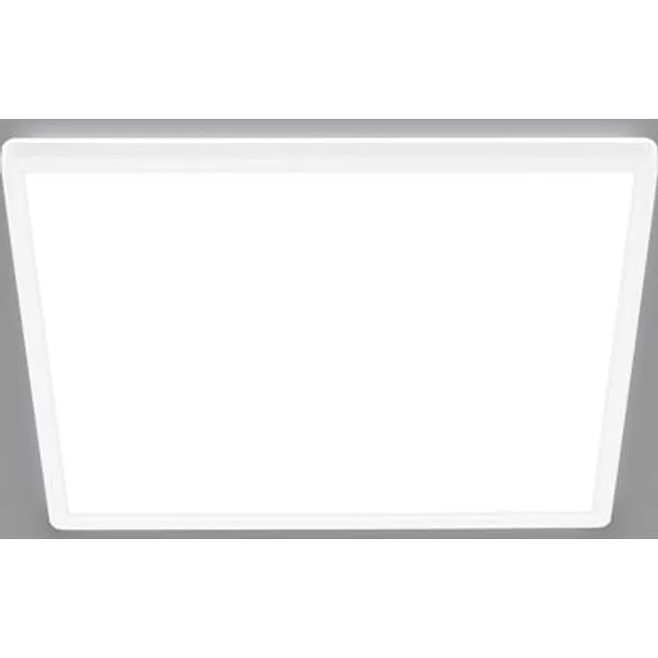BRILONER LED Deckenlampe EEK A 14W 3000lm 50.000h flach indirektes Licht Wohnzimmer Küche 42x42x3 cm Weiß