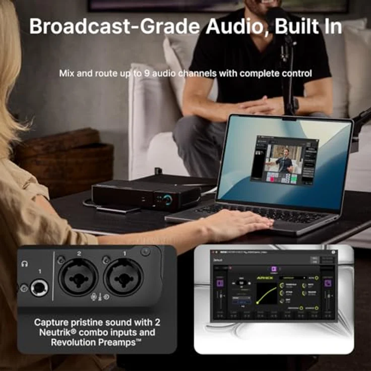 Rode Rodecaster Video Core Konsole für Audio-Video-Produktion, All-in-One-System mit Octa-Core-CPU, 3x Full-HD HDMI-Eingängen und Neutrik-Kombibuchsen – Bild 5