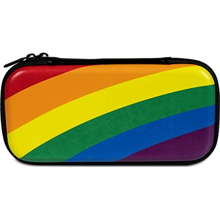 Nacon - Harte Transporttasche für Nintendo Switch - Regenbogenflagge, Regenbogen Flagge, Funda Nintendo Switch, Flagge Regenbogen