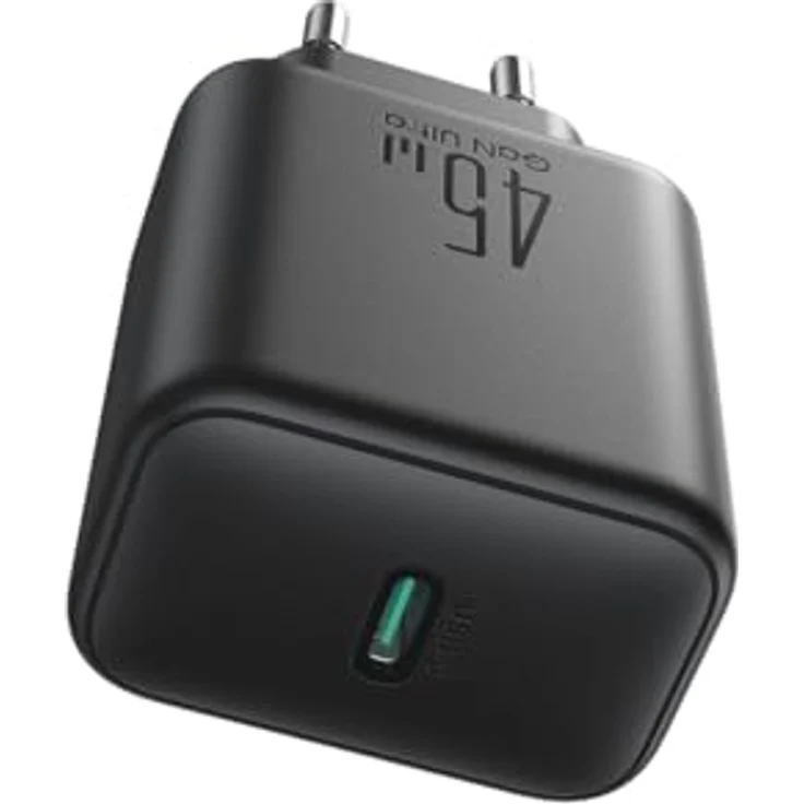 Joyroom JR-TCG13, GaN-Wandladegerät USB-C, 45 W, ultraschnelles Laden, Schwarz – Bild 2