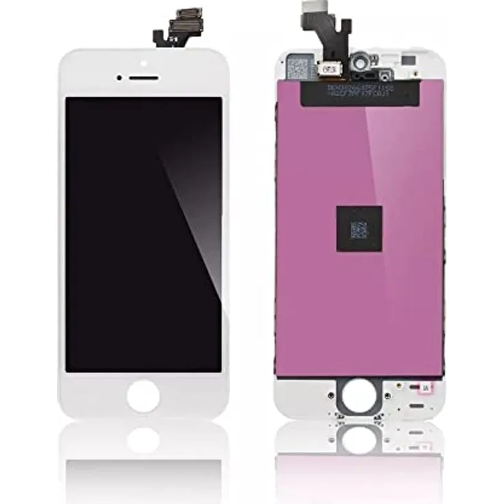 CoreParts iPhone 5 LCD Display White Touch Screen and Glass, MSPP5021-1 (Touch Screen and Glass, Full Assembly, High Copy)