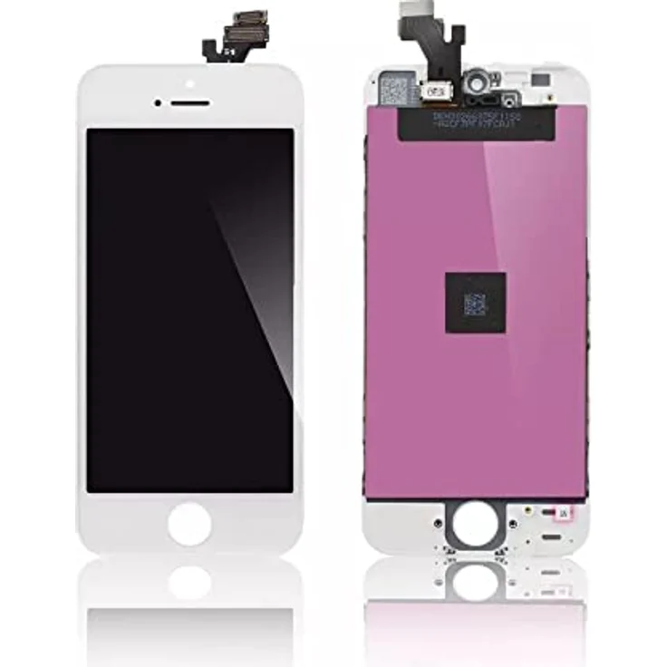 CoreParts iPhone 5 LCD Display White Touch Screen and Glass, MSPP5021-1 (Touch Screen and Glass, Full Assembly, High Copy)