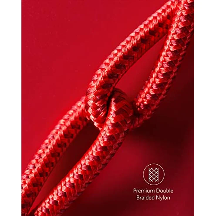 Anker 2 Pack New Nylon USB C to USB C Cable, 1,8 m, rot (B8753091) – Bild 6