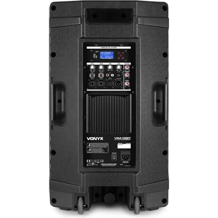 Vonyx VSA12BT, Bi-Verstärkter 800W 12" Standlautsprecher mit Multimedia-Player, Bluetooth und 5-Band-Equalizer, Schwarz – Bild 7