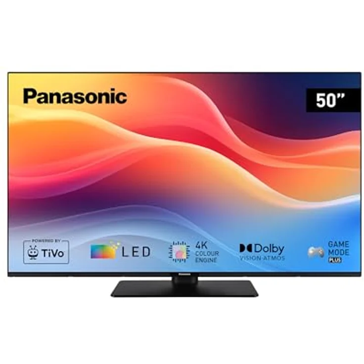 Panasonic TB-50W61AEZ, 50 Zoll 4K Ultra HD LED Smart TV, TiVo, Dolby Vision & Atmos, Game Mode Plus, Alexa & Google Sprachsteuerung, Schwarz – Bild 1