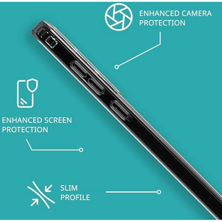 tech21 Evo Clear, Handyhülle für Samsung S24+, transparent, mit 3,6 m Aufprallschutz, vergilbungs- und kratzfest, verbessertem Kameraschutz – Bild 5