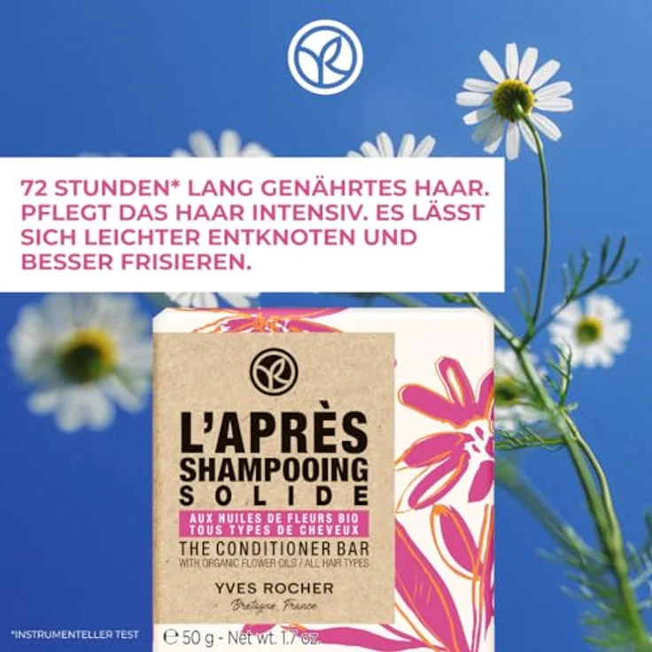 Yves Rocher I Love My Planet Feste Harspülung 75gr | 72 Stunden lang genährtes Haar, vegane Formel – Bild 2