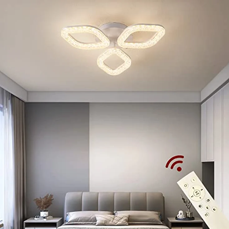 Eurotondisplay LED Deckenlampe XL DL mit Fernbedienung, dimmbar, Lichtfarbe/Helligkeit einstellbar, A+ LED, weiß – Bild 2